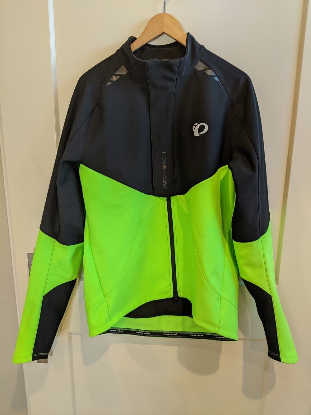 Pearl Izumi Men's Pro Softshell Jacket XL Black/Screaming Green